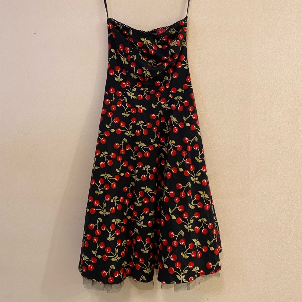 Cherry printed dress